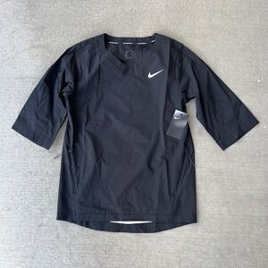 Nike Men's Baseball 3/4 Sleeve Pullover Jacket Navy Size Small NWT